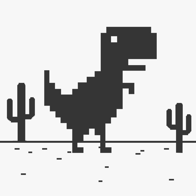 T-Rex Steve Widget Web Juego - La línea del dinosaurio en 