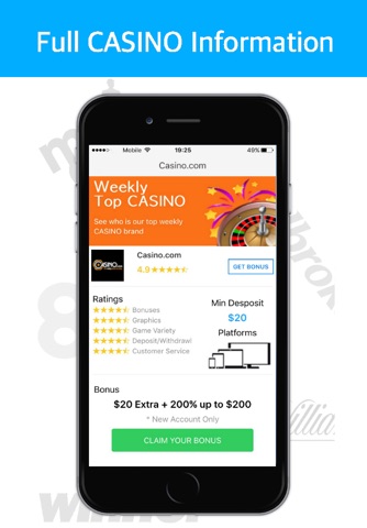 Online Casino Rankings - The Best Online Casino brands Offers screenshot 4