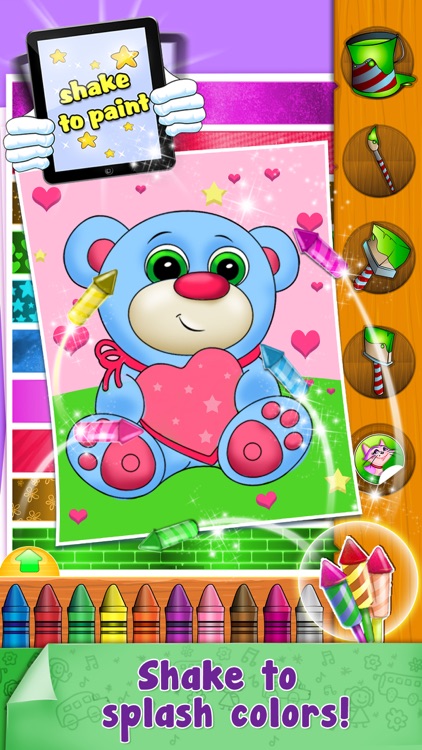 Paint Sparkles Draw - My First Coloring Book HD!