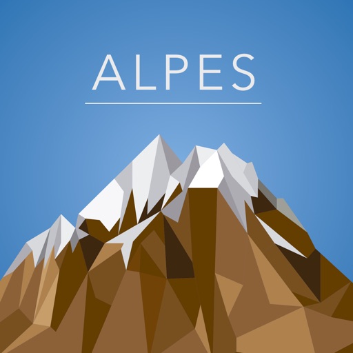 Alps offline map and free travel guide icon