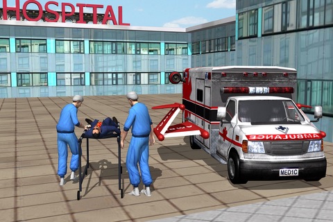 Flying Dr.Parking Ambulance Simulator 3D screenshot 2