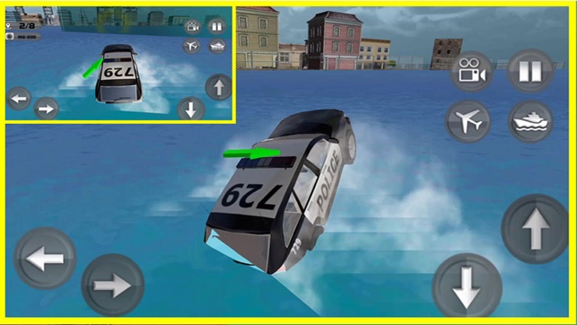 Floating Police Car Flying Cars – Futuristic Flying Cop Airb(圖2)-速報App