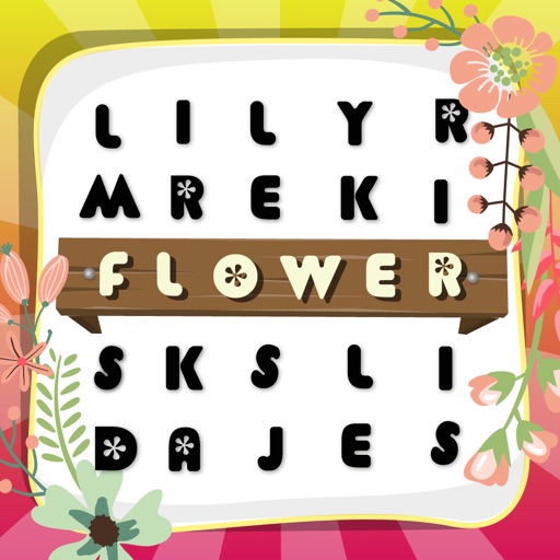 Word Search Flower in the Garden Free