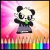Coloring Book Games Kids Panda