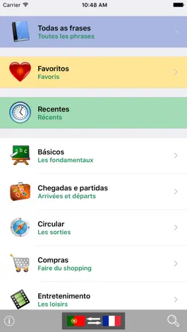 Game screenshot Portuguese / French Talking Phrasebook Translator Dictionary - Multiphrasebook mod apk