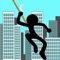 Fly Ninja With Rope Stick N