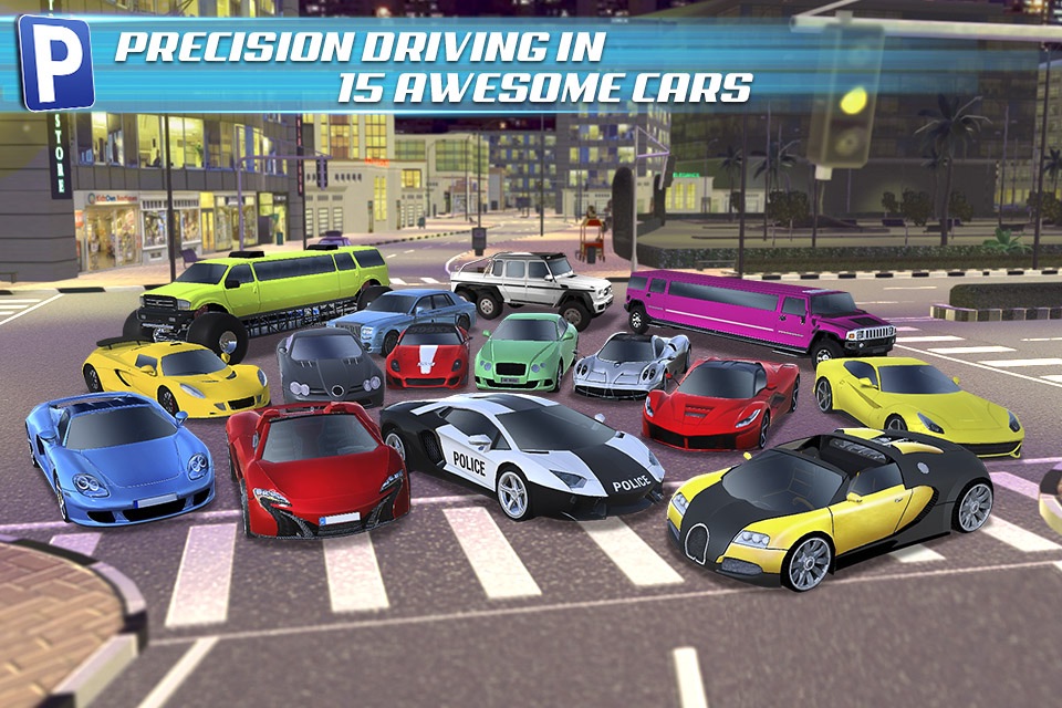3D Dubai Parking Simulator Drive Real Extreme Super Sports Car screenshot 2