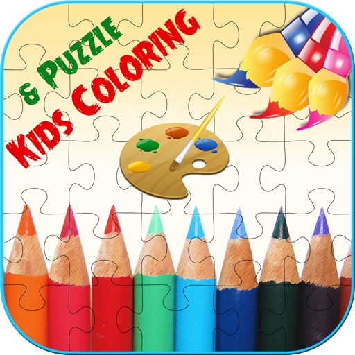 Kids Coloring and Puzzle - Kids Paint - Painting - Coloring Book iOS App