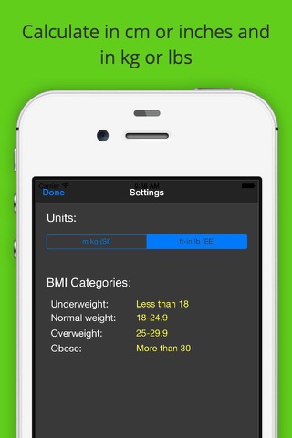 BMI Calculator - Calculate your Body Mass Index and Ideal Weight screenshot 3