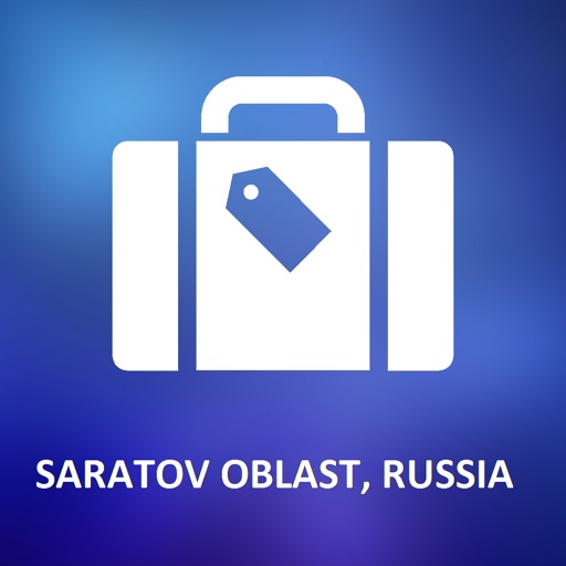 Saratov Oblast, Russia Offline Vector Map