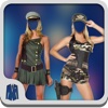 Hot Girl Army Photo Suit