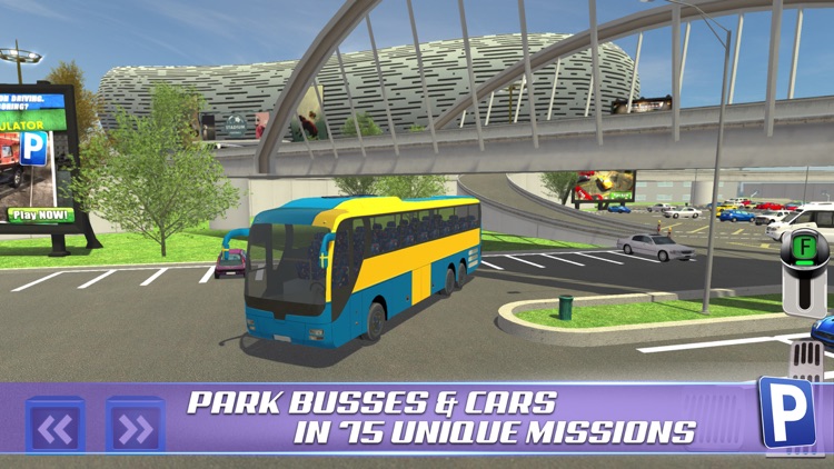 Soccer Stadium Sports Car & Bus Parking Simulator 3D Driving Sim