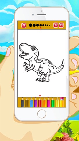 恐竜のぬりえ - 子供と幼児のための教育のぬりえゲーム無料のおすすめ画像3