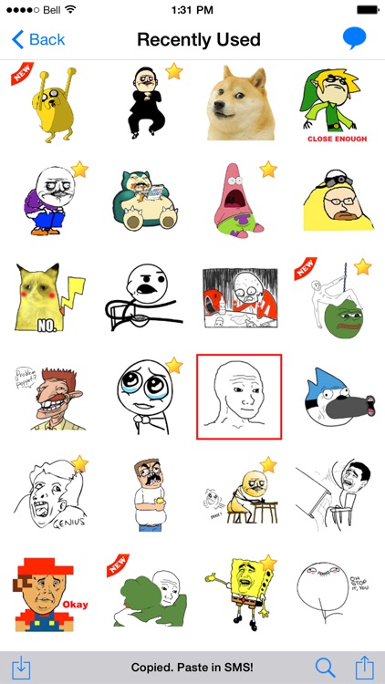 SMS Rage Faces - 3000+ Faces and Memes