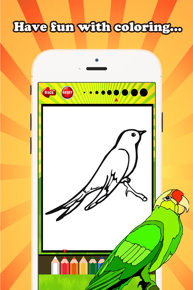 Bird Coloring Book for children age 1-10: Drawing & Coloring page games free for learning skill screenshot 3