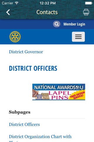 Rotary Club District 6820 MS screenshot 2