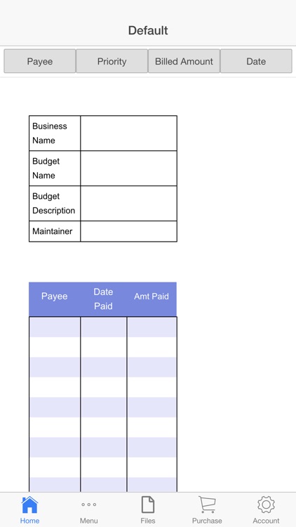 Expenses Register
