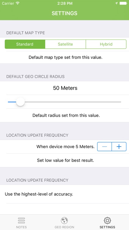 Geo Target Note - Simple Note Taking Application with Geo Targeting using Geo Region Monitoring screenshot-4