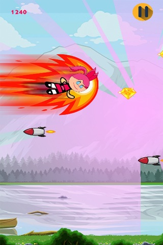 Rocket Girl Pro : Flying Challenge for Pink Princess screenshot 4