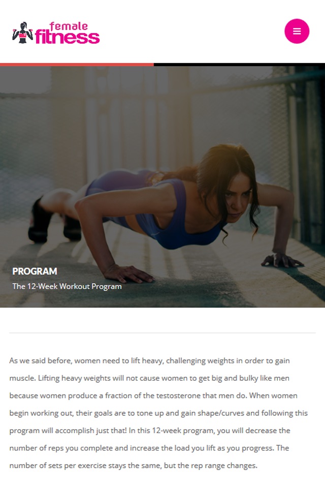 Female Fitness screenshot 2