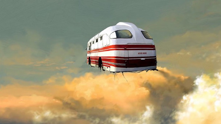 Flying Bus- Free Flight Bus Simulator 2016 screenshot-4