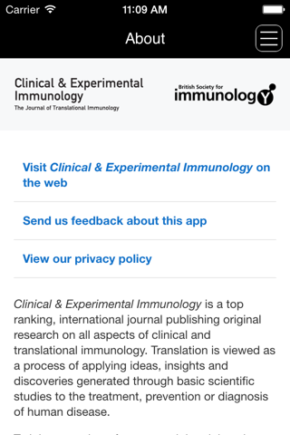 Clinical & Experimental Immunology screenshot 3