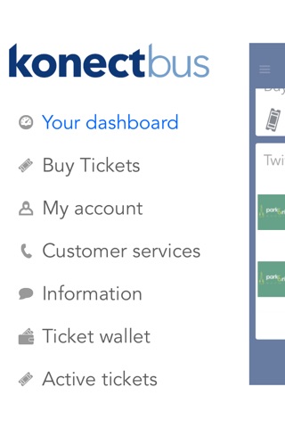 Konectbus and Norwich Park & Ride, mobile tickets screenshot 2