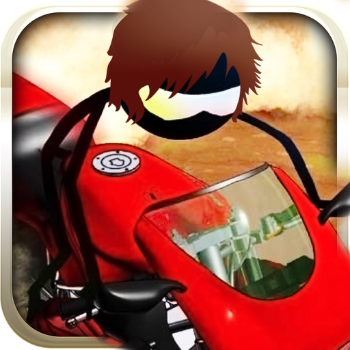 Stick-man Motocross- Stunt Biker Rivals iOS App