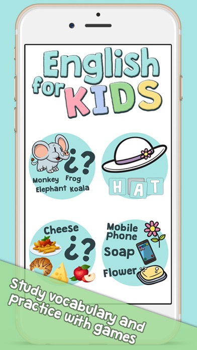 English learning for kids - Vocabulary and games to learn words 1.1 IOS -