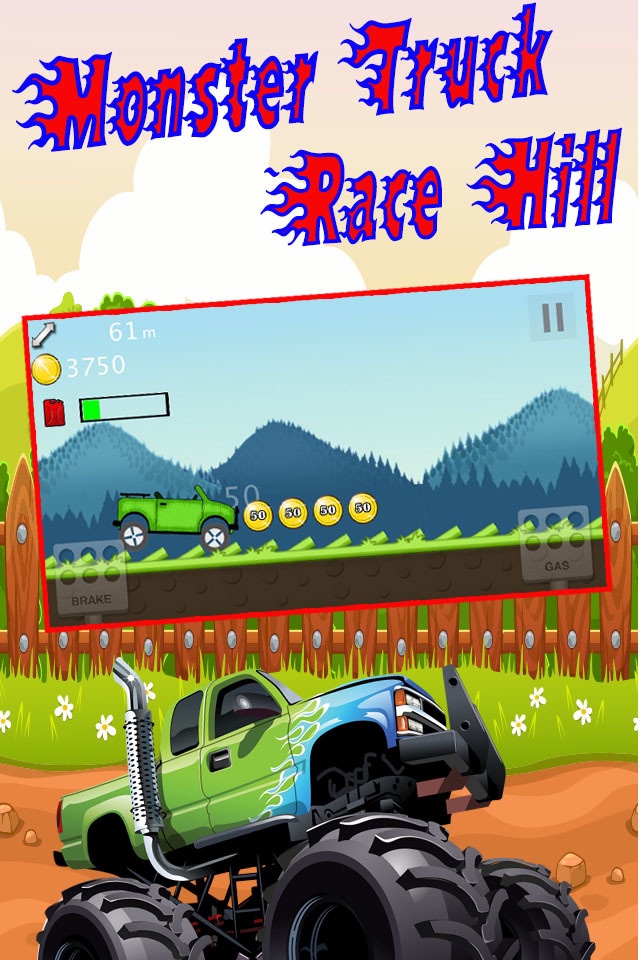 4*4 Monster Truck Offroad Legends Rider : Hill Climb Racing Driving Free Games screenshot 2