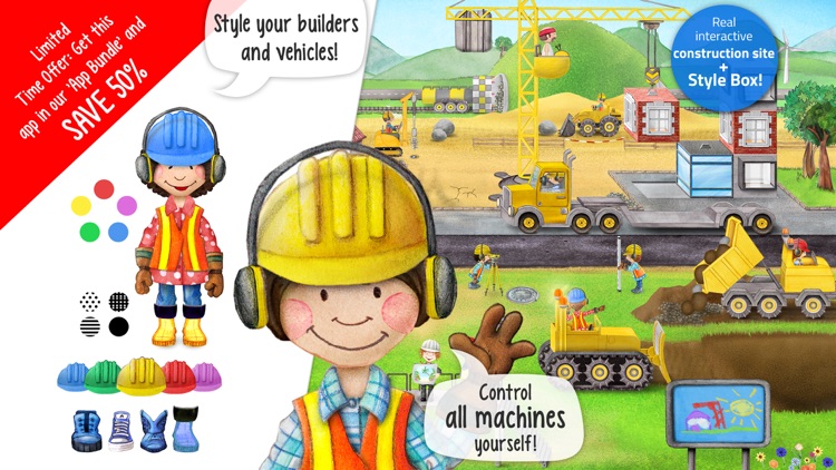 Tiny Builders - Action Construction Site for Kids! screenshot-0