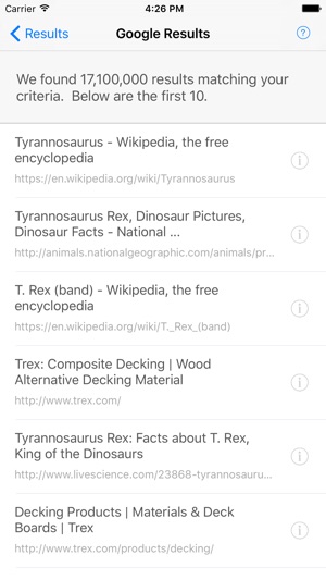 TM-rex - trademark search of USPTO database, Google, and GoD(圖3)-速報App