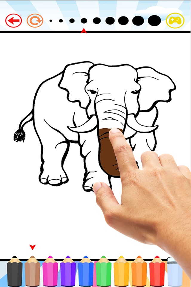 elephant coloring book for kids : learn to paint elephants and mammoth screenshot 4