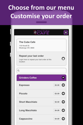 The Cube Cafe Online Ordering screenshot 2