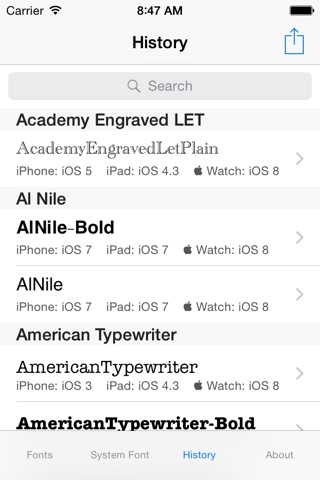 Fonts Browser screenshot 4