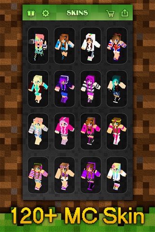 Girl Skins Collection Pro - Pixel Texture Exporter for Minecraft Pocket Edition Lite screenshot 2
