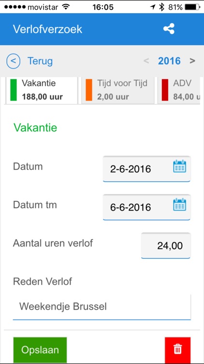 Mijnverlofdagen screenshot-3