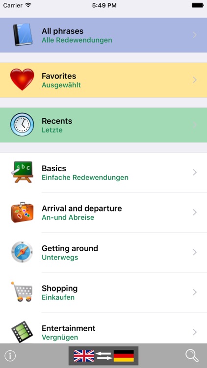 English / German Talking Phrasebook Translator Dictionary - Multiphrasebook screenshot-0
