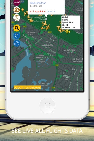 Arab Radar : Emirates, Air Arabia, Qatar, Etihad, Saudi, Royal Jordanian, Kuwait  Airways Live Flight Radar & Status screenshot 3