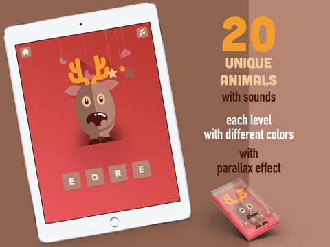 Word Scramble for Kids: Animals screenshot 2
