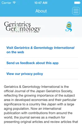 Game screenshot Geriatrics & Gerontology International apk