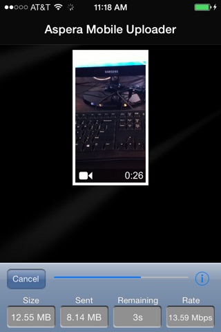 IBM Aspera Uploader Mobile screenshot 3