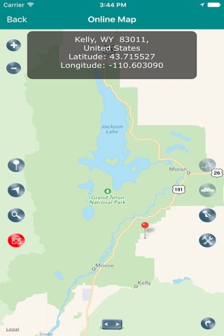 Grand Teton National Park Map! screenshot 2