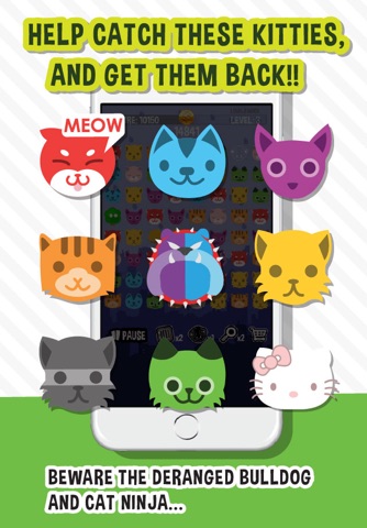 Kitty Matching - Help us catch adorable kitten in match 3 puzzle games screenshot 2