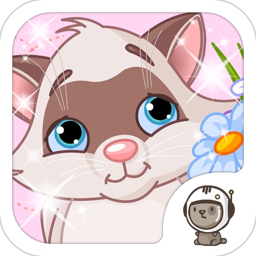 宠物喵喵 - 打扮小动物，儿童教育女生小游戏免费 icon