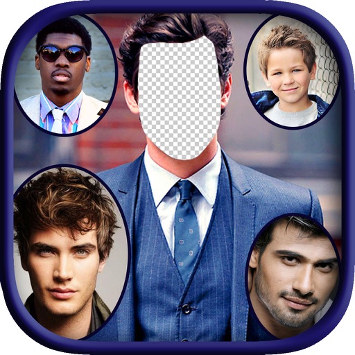 Man Suit Photo Editor - Head in Hole Picture Maker For Stylish Boys & Men iOS App