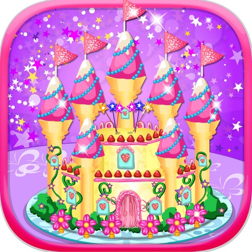 Castle Cake Design-Girls Cooking Makeup Makeover Games