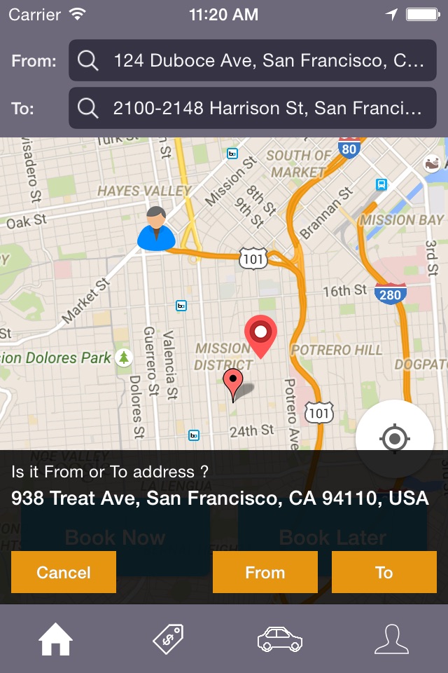 New Bell Car Service for iOS screenshot 2