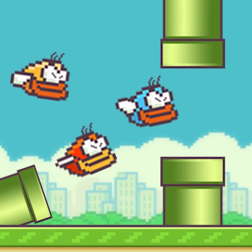 Flappy Crush Angry - Original Best Bird Game Classic Remix 2 Pipes