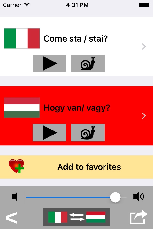 Magyar / Olasz kifejezéstár - Italian / Hungarian phrasebook - Multiphrasebook screenshot 3